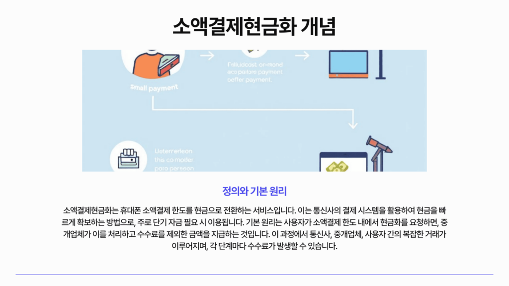 소액결제 현금화 개념