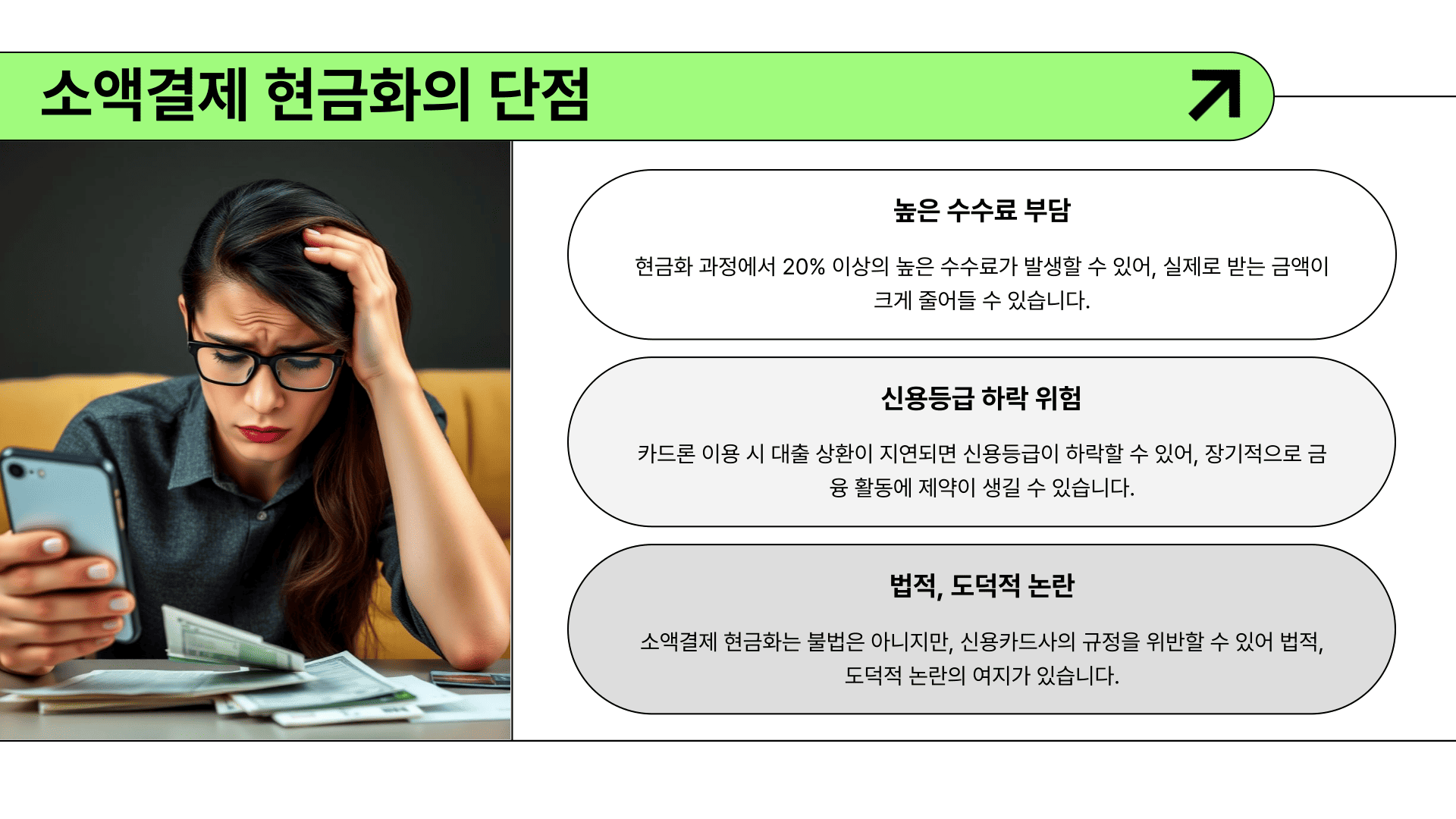 소액결제 현금화의 단점